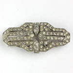 1930s French double clip brooch