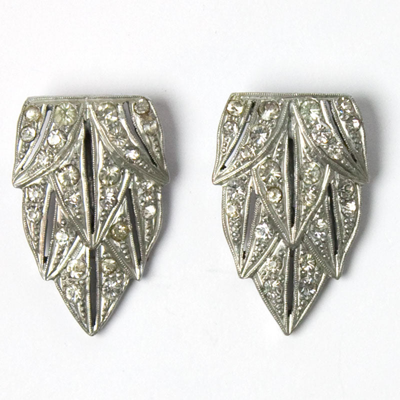 Pair of diamante dress clips
