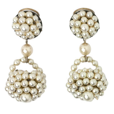 1950s French dangling earrings