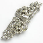 Diamante dress clips or brooch
