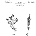Design patent for Adolph Katz brooch