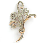 Reja brooch in rose-gold-plated-sterling with diamantes