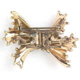 Back of double clip brooch