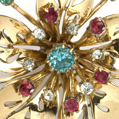 Close-up view of jeweled center