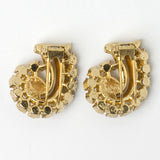 Gold & Diamanté 'Merry Whirl' Duette & 'Gay Swirl' Earrings