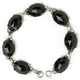 Onyx & Sterling Link Bracelet